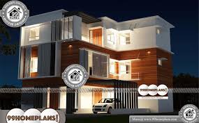 Mediterranean home plan for a sloping lot. Three Story House Plans Narrow Lot 80 3 Storey Villa Designs Online