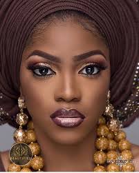 Beautiful Asoebi Asoebispecial Speciallovers Glam B E A U T I F I E D Asooke Ykarisfashion Beads T Dark Skin Makeup Makeup For Black Women Skin Makeup