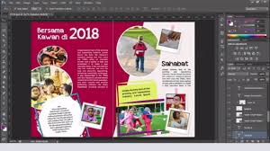 Membuat desain buku kenangan untuk tk islam terdiri dari kurang lebih 28 halaman sebagian besar halaman terdiri dari foto dengan background. Desain Buku Tahunan Tk Cara Golden