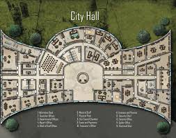 City Hall Shadowrun Floorplan Shadowrun Fantasy City Building Map