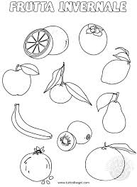 La Scelta Migliore Disegni Da Colorare Frutta Invernale Disegni