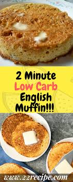 2 Minute Low Carb English Muffin 33 Recipe Recette Dejeuner