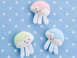 フェルトマスコット「クラゲ」作り方｜ぬくもり