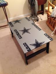 Cowboys Table I Took An Old Dallas Cowboys Plastic Rain Poncho And Made It Into A Table Top De Dallas Cowboys Decor Dallas Cowboys Room Dallas Cowboys Crafts