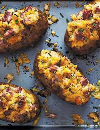 Twice Baked Potatoes With Corned Beef Recipe Recipe Baked Corned Beef Corned Beef Recipes
