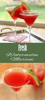 Fresh Watermelon Martini Recipe Watermelon Martini Fresh Watermelon Martinis Drinks