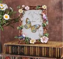 European Photo Frame Flower Bird And Butterfly Metal Photo ...