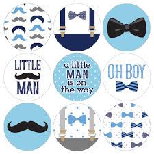 Gifts for kids baby shower favors diy party decorations mustache birthday diy birthday little man food labels decorate the dessert table at our little man baby shower or birthday with this adorable little food labels. Little Man Boy Baby Shower Party Favor Stickers 180 Count Blue Mustaches Distinctivs Walmart Com Walmart Com