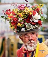 Vibrant Blooming Flower Hats Flower Power Hat Day