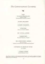1968 Commencement Program