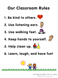 Free Preschool Classroom Rules Printable