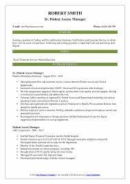 Patient access representatives are administrative assistants who work in a hospital setting. Patient Access Manager Resume Samples Qwikresume