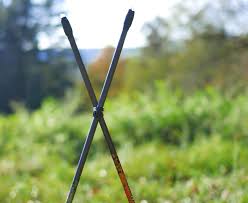 Follow the instructions to make your own! How To Make Your Own Shooting Sticks From Busted Up Arrows