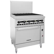 Vulcan hart is one of the biggest manufacturers of commercial kitchen equipment globally. Vulcan 36s 36cbn Endurance Natural Gas 36 Charbroiler With Standard Oven Base 131 000 Btu