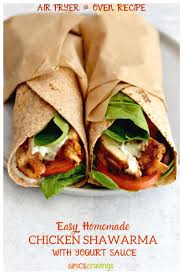 Chicken Shawarma Air Fryer Instant Pot Oven Recipe Recipes Shawarma Low Carb Chicken Recipes