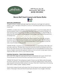 This bocce ball tutorial will cover the following topics: Bocce Ball Court Layout And Game Rules Midway Party Rental Pages 1 3 Text Version Anyflip