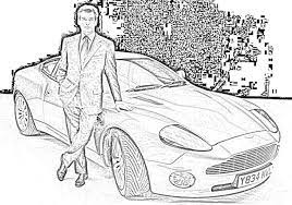 Free printable worksheets for your students. James Bond Film Review James Bond Coloring Pages Cars