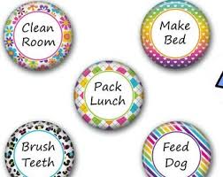 Items Similar To Kids Chore Chart Magnets Reward Magnets