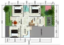 Agar rumah tidak terlihat sempit, gabungan dapur, ruang makan, dan ruang keluarga pada satu ruangan yang besar. 33 Desain Rumah Minimalis Sederhana 1 Lantai 3 Kamar Tidur Inspirasi Terpopuler