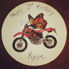 Motorbike And Butterfly Butterfly Bithday Happy