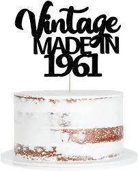 50+ romantic birthday wishes for husband from wife with love. Buy Qertesl Black Vintage Madein 1961 Cake Topper 60th Birthday Cake Decoration Anniversary Commemorate Party Decoration Supplies Online In Vietnam B096z5gljm