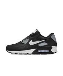 Nike Air Max 90 Essential Id Black Grey White Mens Shoe Nike Air Max Nike Air Max 90 Nike Air Max Pink