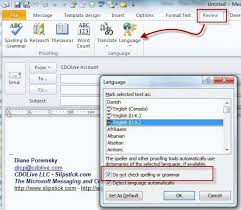 Please click file tab in word 2010 and 2013 (or click the office button in word 2007) > word options > proofing. Outlook Signatures And Spell Check