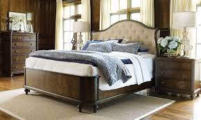 7 Piece Upholstered Shelter Bedroom Features Warm Walnut Color Veneers Throughout As Well As Marble Furniture Legacy Classic Furniture Queen Bedroom Furniture