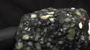 The darker colored areas are impact melted plagioclase. Episode 43 Super Rare Lunar Breccia Meteorite 4k Hd Youtube