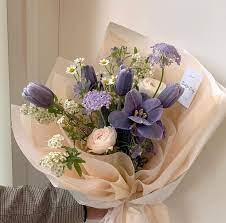 Giving a loved one a beautiful bouquet featuring their favorite blooms is meaningful, but choosing flowers based on what they represent can make the gift so . Bouquet Of Purple Flowers Flowers Bouquet Gift Pretty Flowers Simple Flowers
