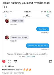When someone says, knock knock, it's almost physically impossible to not respond with who's there? face it, you just have to know the answer. Best Knock Knock Joke Ever Imgur