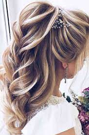 Les Plus Belles Coiffures De Mariage Prom Hairstyles For Long Hair Long Hair Styles Simple Wedding Hairstyles