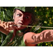 Peinture numérique Vincent Fritsch : Lady Marian