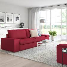 Kivik 3er Sofa Orrsta Rot Ikea Osterreich Red Couch Living Room Red Leather Sofa Living Room Red Living Room Decor