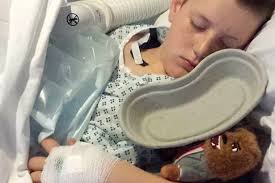 Mum's grim search for son's FINGERS after he sliced them off climbing a  fence