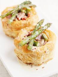 Ham And Asparagus Vol Au Vent Seasons And Suppers Vol Au Vent Food Appetizer Recipes