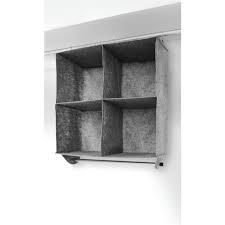 However, if you have the color white doors, you can use an over the door towel rack with steel or aluminum material. 4 Section Hanging Organiser With Clothes Rail Kmart