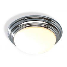Lift your bathroom ceiling value through border design. Traditional Bathroom Flush Ceiling Light With Polished Chrome Finish