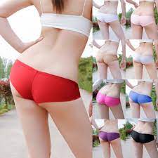 Women's Shiny Underwear Stretch Panties Low Rise Tight Shorts Candy Color |  eBay