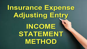 However, the insurance costs associated with the manufacturing function are included in the cost of the current period's output. Module 3 V18 Insurance Expense Adjusting Entry Income Statement Method Status 24 Hour
