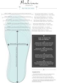 Size Chart Mahina Mermaid