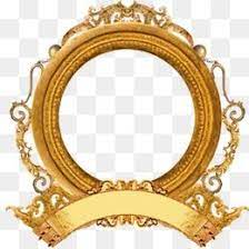 Round Yellow Frame Banner Round Vector Frame Vector Frame Border Design Victorian Picture Frames Photo Logo Design