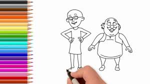 How To Draw Motu Patlu Drawing And Coloring For Kids Youtube It is very easy this same baby can play, paint and draw colorcombination. how to draw motu patlu drawing and