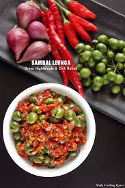 Sambal Leunca Green Nightshade And Chili Relish Recipe Yummy Vegetable Recipes Sambal Recipe Sambal