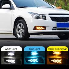 The chevrolet cruze is a compact car that has been made by the chevrolet division of general motors since 2008. Buy 2pcs For Chevrolet Cruze 2009 2010 2011 2012 2013 2014 Drl Daytime Running Light Fog Lamp Cover With Yellow Turn Signal At Affordable Prices Free Shipping Real Reviews With Photos Joom