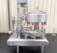 12 Valve FEDERAL Rotary Bottle Filler with 3 Head Snap Capper