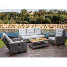 Jerome's furniture began as the dream of jim and esther navarra. B Ware Einzelstuck Gartengarnitur Hwc G28 Sitzgruppe Lounge Set Sofa Akazie Holz Halbrundes Rattan Verstellbar
