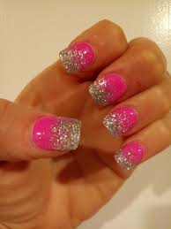 Hot Pink Silver Glitter Ombre Nails Pink Glitter Nails Ombre Nails Glitter Pink Ombre Nails From our chunky nail glitters to our fine shimmer, all of our glitters can be added to topcoats.