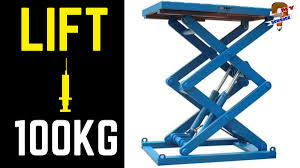 Incompressible oil is pumped into the cylinder, which forces the piston upward. Myhowbook On Twitter Make Hydraulic Lift That Lifts Up To 100 Kg At Home Diy Hydrauliclift Diylift Homemadehydrauliclift Myhowbook Diy Watch To Find Out Https T Co Ioh7pagi2f Https T Co Eha8vxowoo
