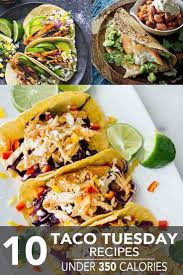 Combine the ingredients for the sauce in a small bowl and refrigerate until ready to eat. 10 Taco Tuesday Recipes Under 350 Calories Myfitnesspal Healthy Taco Recipes Myfitnesspal Recipes Healthy Tacos